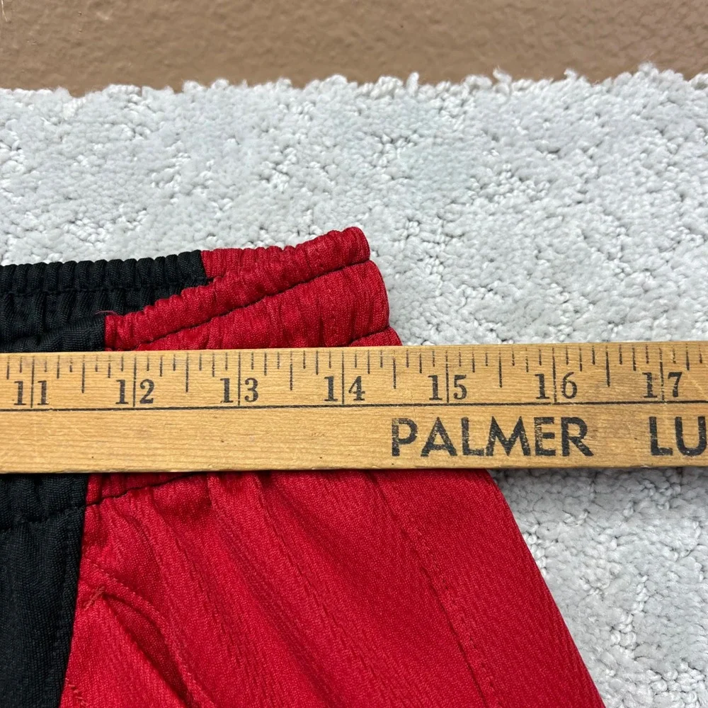 Y2k Jordan Track Pants Mens Large Red Black Jumpman Basketball Jogger Ankle Zip